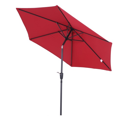 Outsunny Umbrelă de Grădină Inclinabilă cu Manivelă, Rezistentă la UV, Φ2.7x2.35m, Diverse Culori | Aosom Romania