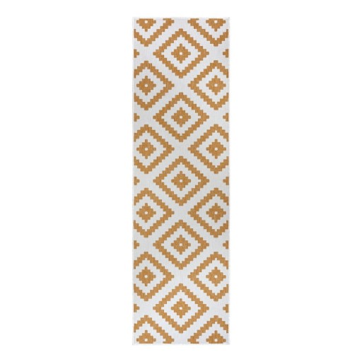 Covor de exterior galben ocru-alb 80x250 cm Malta – NORTHRUGS