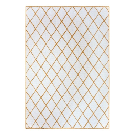 Covor de exterior galben ocru-alb 200x290 cm Malaga – NORTHRUGS