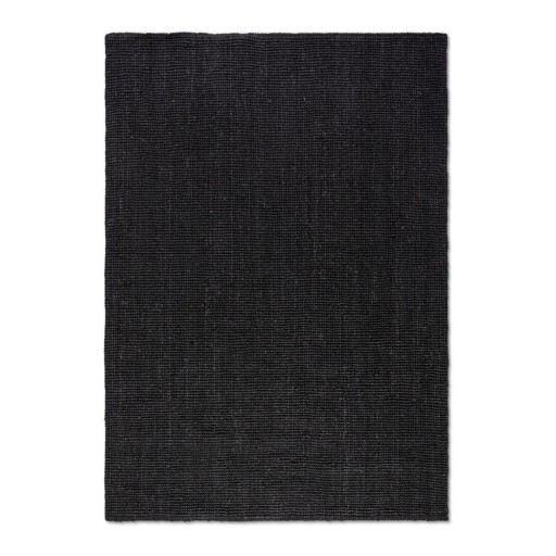 Covor negru din iută 60x90 cm Bouclé – Hanse Home