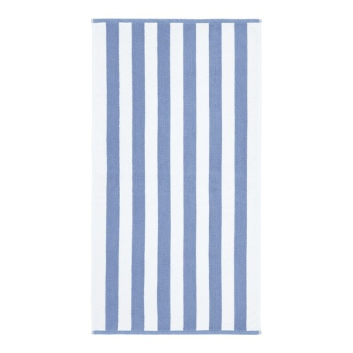 Prosop alb/albastru din bumbac 70x120 cm Stripe Jacquard – Bianca