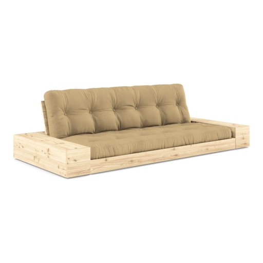 Canapea galben-muștar extensibilă 244 cm Base – Karup Design