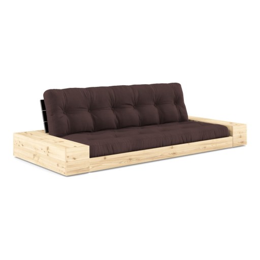 Canapea maro închis extensibilă 244 cm Base – Karup Design