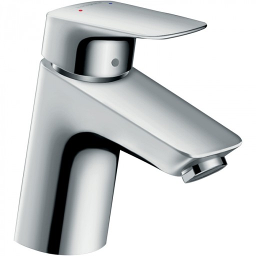 Baterie lavoar cu ventil push-open, culoare crom, Hansgrohe, Logis 70