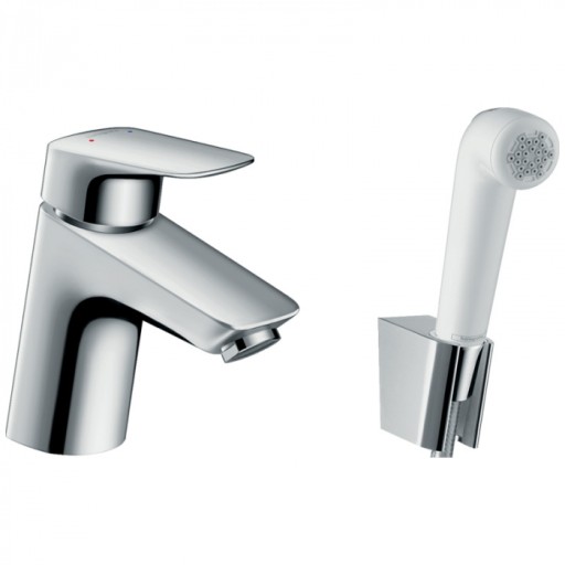 Set baterie lavoar si para cu furtun tip bideu crom Hansgrohe, Logis