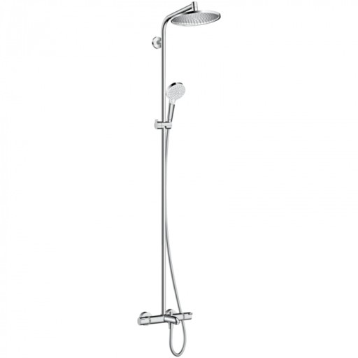 Set dus cu baterie cada termostatata inclusa crom Hansgrohe, Crometta S