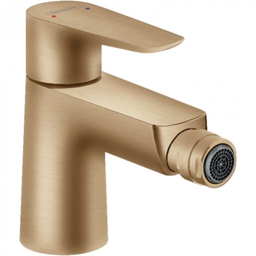 Baterie bideu cu ventil culoare bronz periat Hansgrohe, Talis Select E