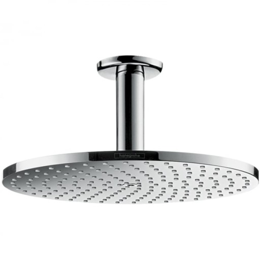 Palarie dus rotunda crom cu brat Hansgrohe, Raindance S