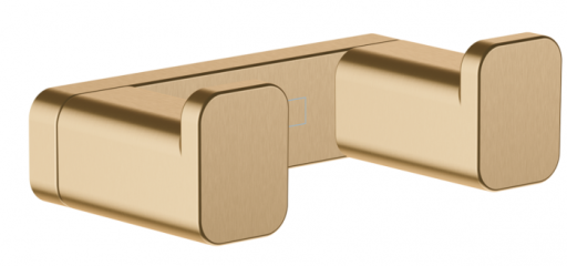 Cuier dublu baie culoare bronz periat Hansgrohe AddStoris 41755140