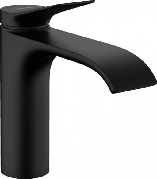 Baterie lavoar baie negru mat, cu ventil inclus Hansgrohe Vivenis 110, CoolStart