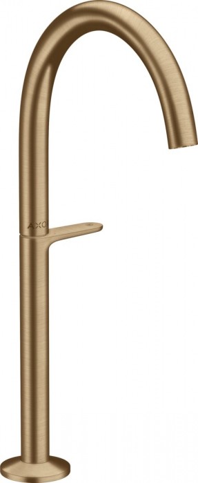 Baterie lavoar inalta bronz periat cu ventil click-clack Hansgrohe Axor One Select 260