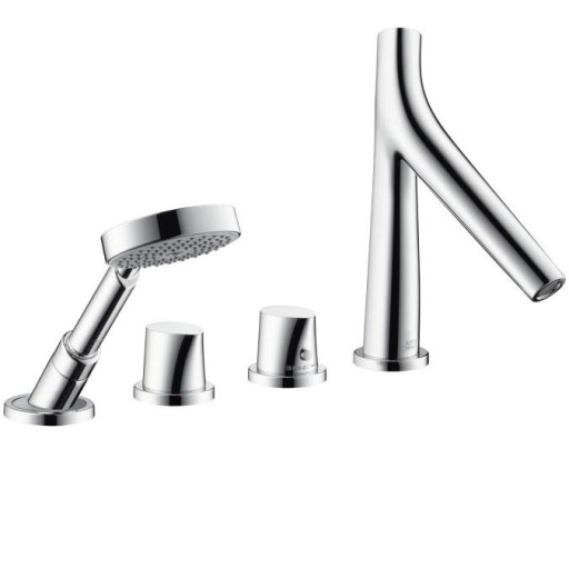 Baterie cada crom cu 4 orificii Hansgrohe Axor Starck Organic