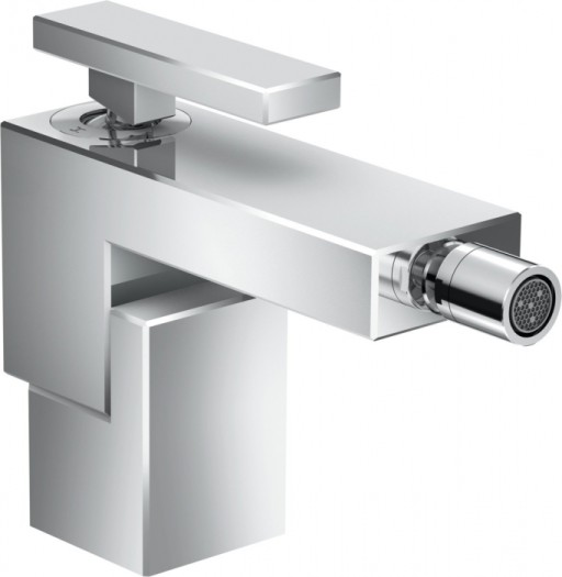 Baterie bideu crom lucios cu ventil click-clack inclus Hansgrohe Axor Edge