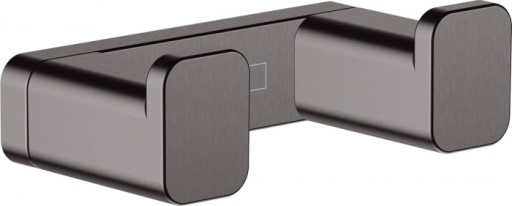 Cuier dublu baie culoare negru periat Hansgrohe AddStoris 41755340