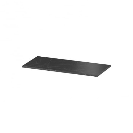 Blat pentru mobilier baie Cersanit Larga 100 cm, negru marmura