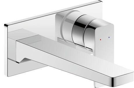 Baterie lavoar Duravit Manhattan din 2 elemente de perete necesita corp ingropat crom