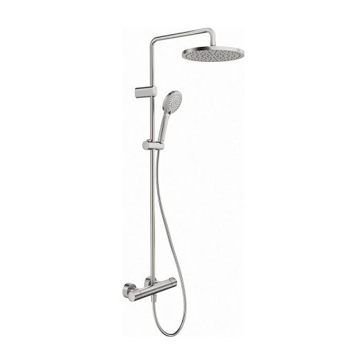 Coloana de dus Duravit System Shower 1000 cu baterie termostatata inox periat