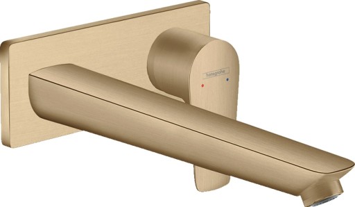 Baterie lavoar Hansgrohe Talis E cu pipa 225 mm montaj incastrat necesita corp ingropat bronz periat