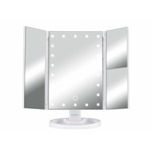 Oglinda pentru make-up cu lumina LED P302VIS050, Beper, 3 niveluri de marire