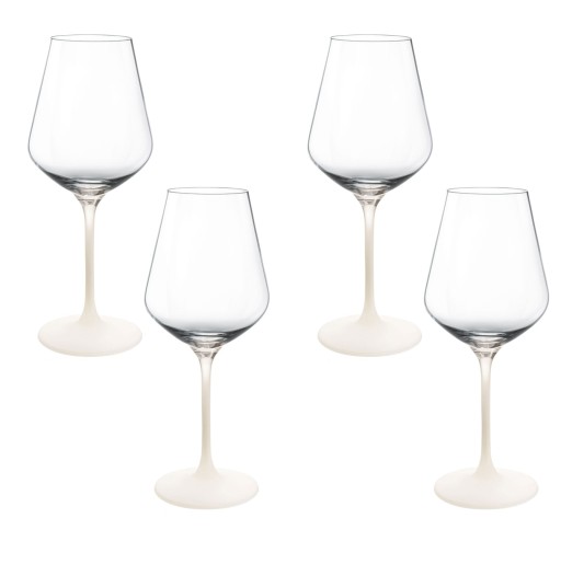 Set 4 pahare vin rosu Villeroy & Boch Manufacture Rock Blanc 470 ml