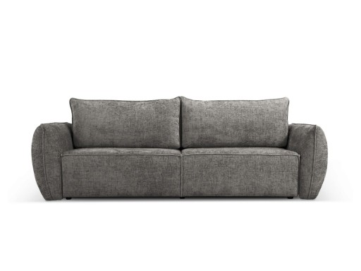 Canapea extensibila 3 locuri, Kaelle, Micadoni Home, BL, 244x97x91 cm, poliester chenille, gri