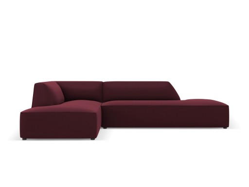 Coltar stanga 4 locuri, Ruby, Micadoni Home, BL, fara cotiera, 273x180x69 cm, piele ecologica, bordo