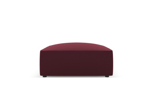 Taburet, Ruby, Micadoni Home, BL, 93x93x40 cm, piele ecologica, bordo