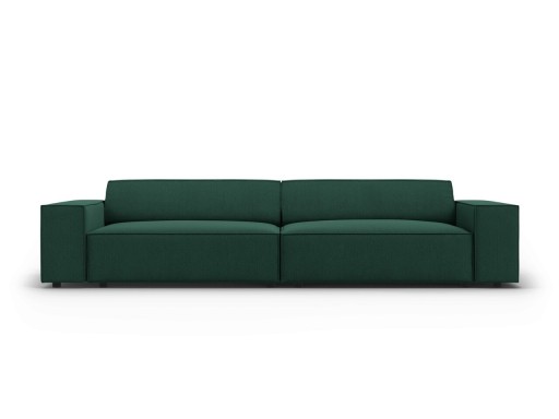 Canapea 3 locuri, Jodie, Micadoni Home, BL, 204x102x70 cm, poliester, verde