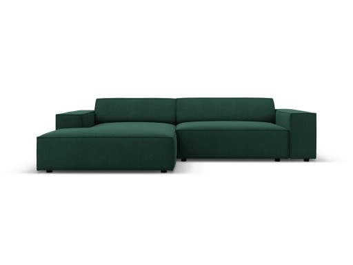 Coltar modular stanga 3 locuri, Jodie, Micadoni Home, BL, 224x166x70 cm, poliester, verde