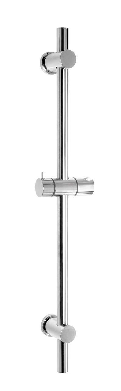 Bara cu suport pentru dus, Wenko, Shower, 70 cm, inox, gri