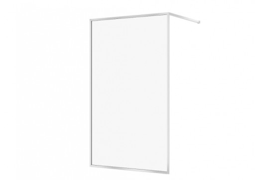 Paravan dus walk-in 120x200 cm Cersanit Larga, sticla securizata, profil crom