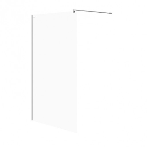 Paravan dus walk-in 120x200 cm Cersanit Mille, sticla securizata, profil crom