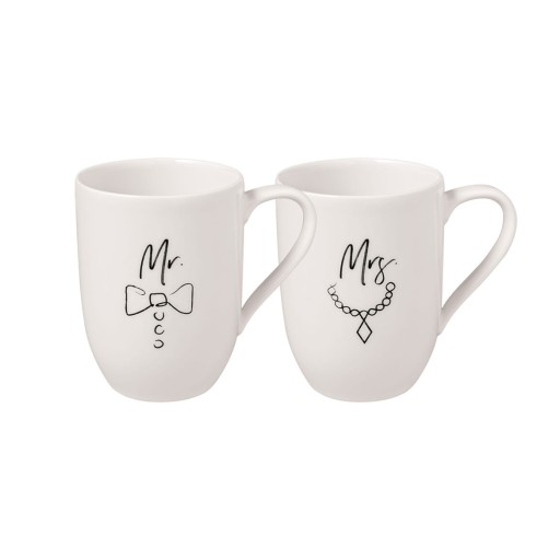 Set 2 cani Villeroy & Boch Statement Mr And Mrs