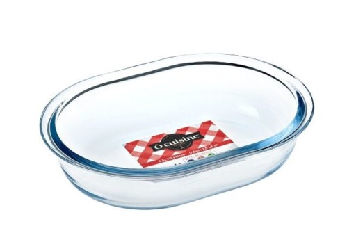 Vas de copt termorezistent Glass Bakeware, Ocuisine, 19x14 cm, sticla