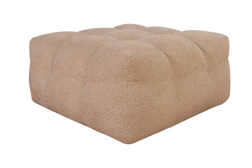 Pouf Bellezza 90x90x43 cm, Bej sand