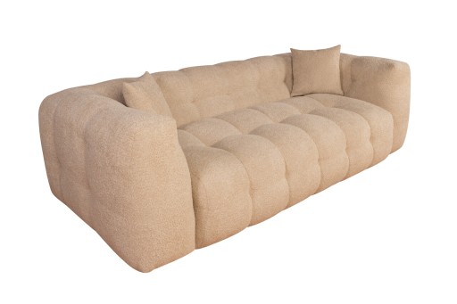 Canapea Bellezza, 3L, 233x104x72 cm, Bej sand