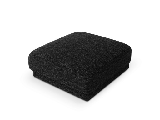 Taburet, Miley, Micadoni Home, BL, 85x85x42 cm, poliester chenille, negru