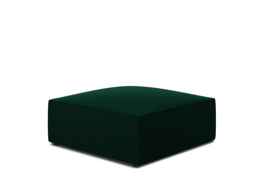 Taburet, Ruby, Micadoni Home, BL, 93x93x40 cm, catifea, verde bottle