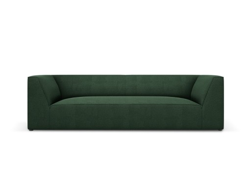 Canapea 3 locuri, Ruby, Micadoni Home, BL, 232x93x69 cm, poliester, verde