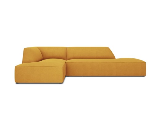 Coltar stanga 4 locuri, Ruby, Micadoni Home, BL, fara cotiera, 273x180x69 cm, poliester, galben