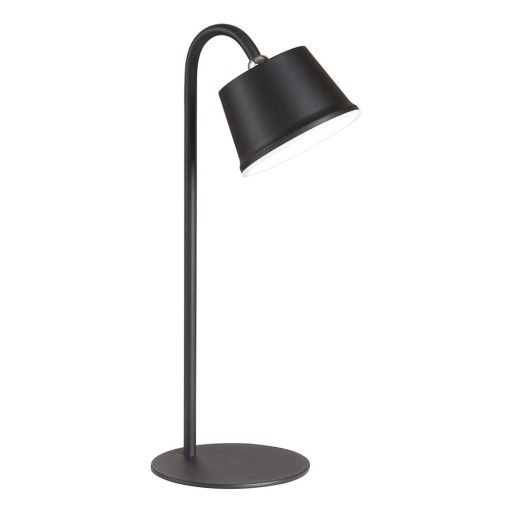 Veioză neagră LED cu abajur din metal (înălțime 34 cm) Voet – Fischer & Honsel