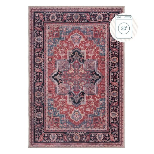 Covor burgundy lavabil din amestec de fibre reciclate 120x170 cm Windsor – Flair Rugs