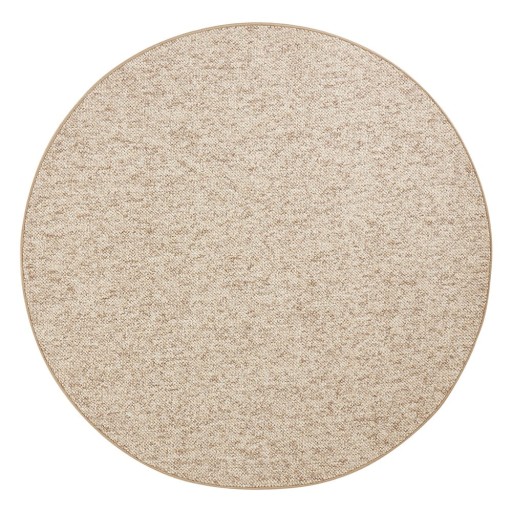 Covor maro deschis rotund ø 133 cm Wolly – BT Carpet