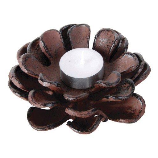 Sfeșnic pentru lumânări de ceai din metal Pine Cone – Esschert Design