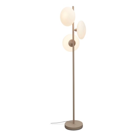 Lampadar crem cu abajur din sticlă (înălțime 161 cm) Sapporo – it's about RoMi