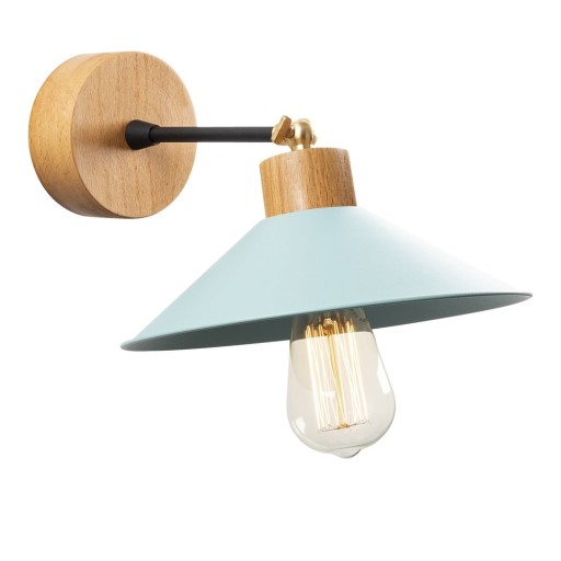 Aplică de perete turcoaz/în culoare naturală ø 24 cm Manavgat – Opviq lights