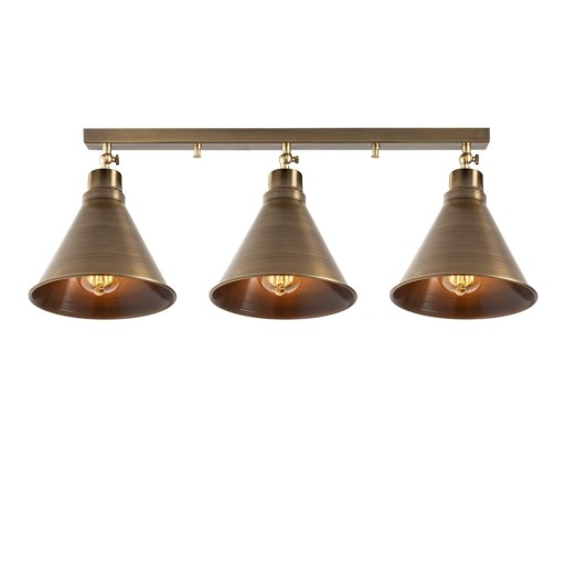 Plafonieră în culoarea bronz cu abajur din metal ø 20 cm Berceste – Opviq lights