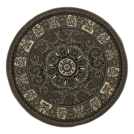 Covor gri închis rotund ø 150 cm Heritage – Think Rugs