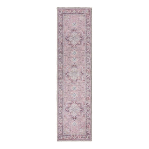 Covor tip traversă roșu deschis lavabil din amestec de fibre reciclate 60x230 cm Windsor – Flair Rugs