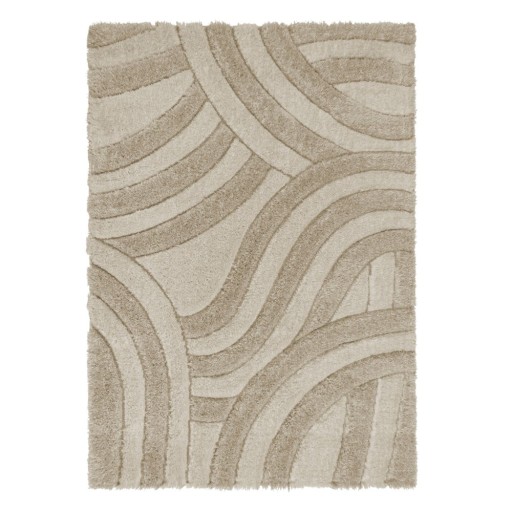 Covor bej handmade din fibre reciclate 120x170 cm Velvet – Flair Rugs